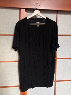 Skims Black Short Sleeve Shirt Flex